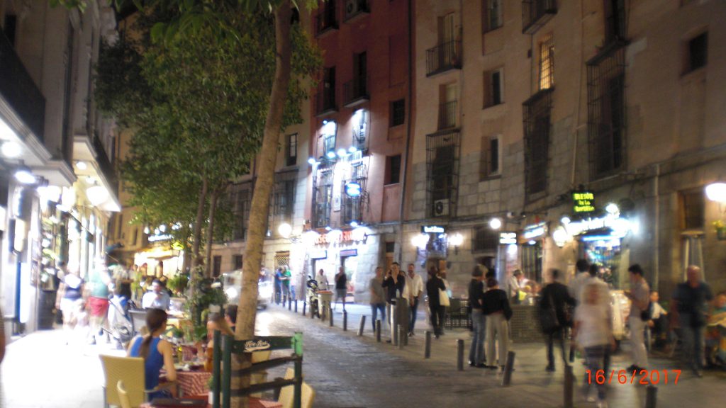 the street to the restaurant